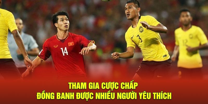 Tham gia cược chấp đồng banh được nhiều người yêu thích